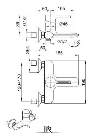 Смеситель Armatura Angelit 4724-010-00 - Изображение №2 — Интернет-магазин ПроЗаказ