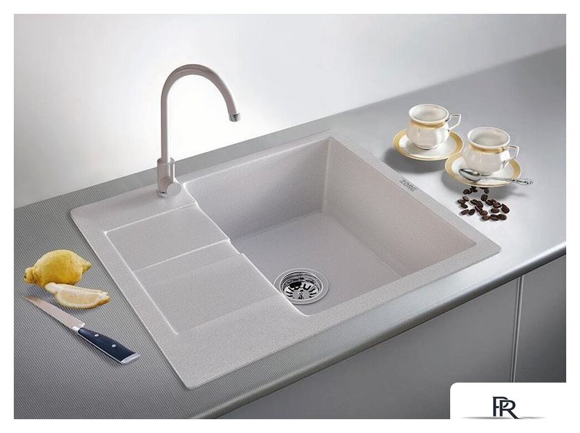 Кухонная мойка ZorG Apollo 58 (серый жемчуг) - Изображение №2 — Интернет-магазин ПроЗаказ