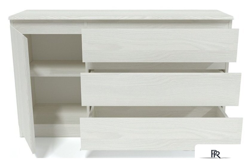 Тумба Евва Турин ТР-1D3S/YA-S (ясень снежный) - Изображение №2 — Интернет-магазин ПроЗаказ