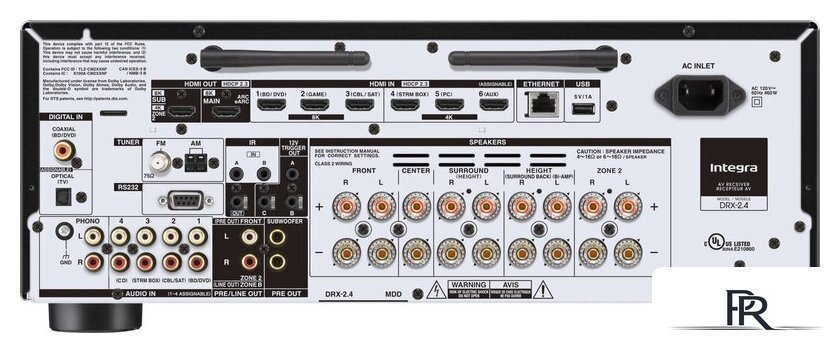 AV ресивер Integra DRX-2.4 - Изображение №4 — Интернет-магазин ПроЗаказ