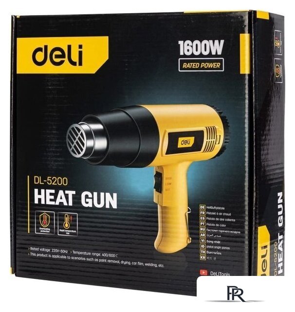 Промышленный фен Deli DL5200 103018 - Изображение №5 — Интернет-магазин ПроЗаказ