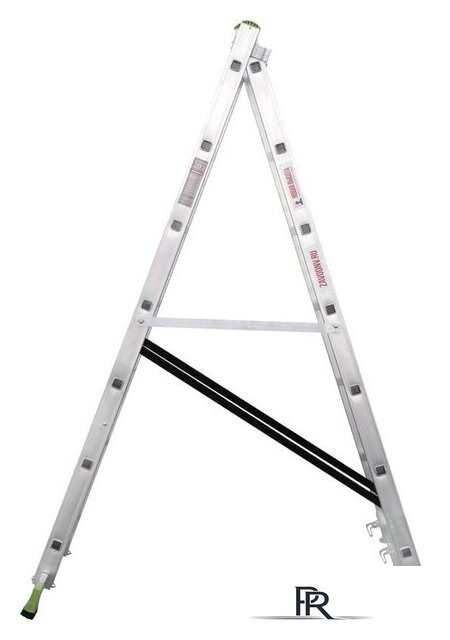 Лестница-стремянка Новая высота NV 222 алюминиевая двухсекционная 2x7 ступеней - Изображение №4 — Интернет-магазин ПроЗаказ