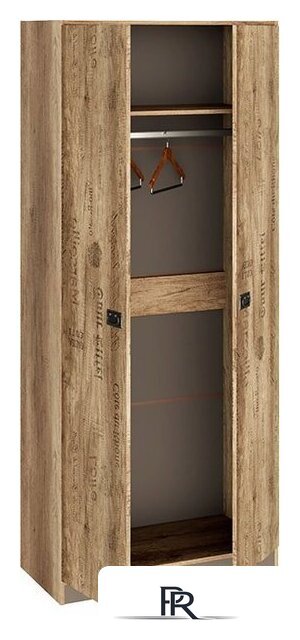 Шкаф распашной Трия Пилигрим ТД-276.07.22 (дуб каньон светлый/серый) - Изображение №2 — Интернет-магазин ПроЗаказ