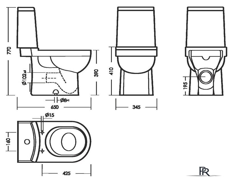 Унитаз напольный Sanita Luxe Next Slim WC.CC/Next/2-SlimDM/WHT.G/S1 - Изображение №7 — Интернет-магазин ПроЗаказ