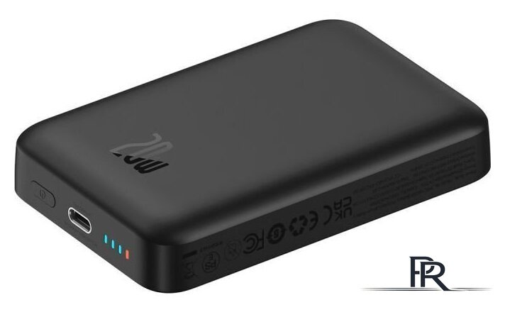 Внешний аккумулятор Baseus Magnetic Mini Air Wireless Fast Charge Power Bank 20W 10000mAh (черный) - Изображение №7 — Интернет-магазин ПроЗаказ