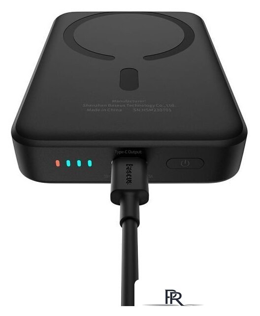Внешний аккумулятор Baseus Magnetic Mini Air Wireless Fast Charge Power Bank 20W 10000mAh (черный) - Изображение №8 — Интернет-магазин ПроЗаказ