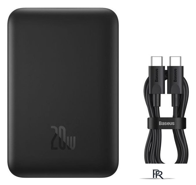 Внешний аккумулятор Baseus Magnetic Mini Air Wireless Fast Charge Power Bank 20W 10000mAh (черный) - Изображение №9 — Интернет-магазин ПроЗаказ