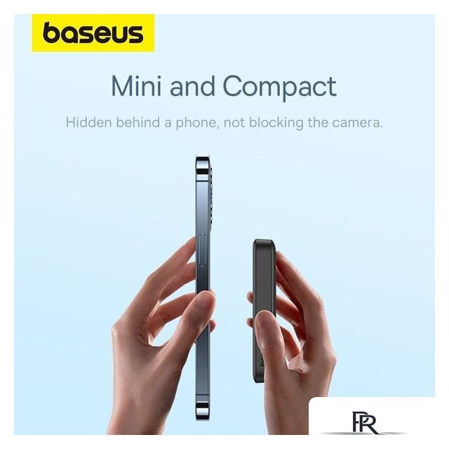 Внешний аккумулятор Baseus Magnetic Mini Air Wireless Fast Charge Power Bank 20W 10000mAh (черный) - Изображение №12 — Интернет-магазин ПроЗаказ