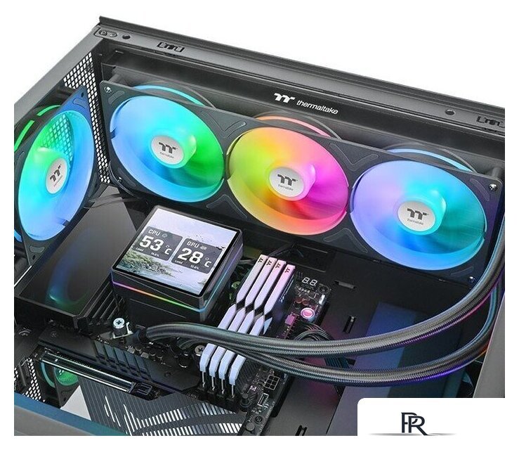Система жидкостного охлаждения для процессора Thermaltake TH360 V3 Ultra ARGB Sync CL-W474-PL12SW-A - Изображение №5 — Интернет-магазин ПроЗаказ