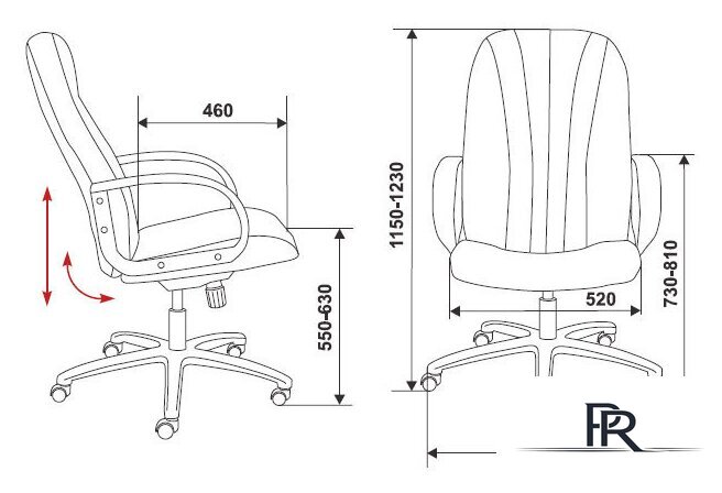 Офисное кресло Бюрократ T-898AXSN-B - Изображение №2 — Интернет-магазин ПроЗаказ