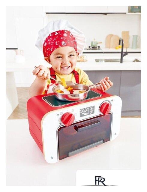 Плита игрушечная Hape Духовка, плита, набор игрушечных продуктов 3 в 1 E3183_HP - Изображение №14 — Интернет-магазин ПроЗаказ