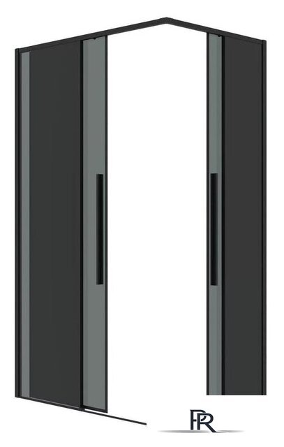 Душевой уголок Grossman Galaxy 90x70x195 300.K33.01.9070.21.10 (черный матовый/тонированное стекло) - Изображение №2 — Интернет-магазин ПроЗаказ