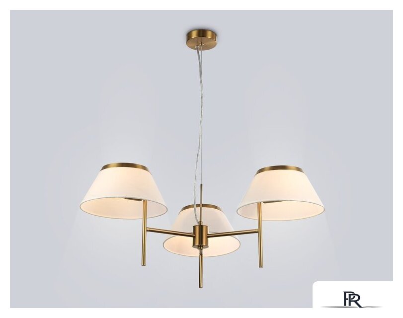Подвесная люстра Ambrella LH72471/3 BS/WH (латунь/белый) - Изображение №3 — Интернет-магазин ПроЗаказ
