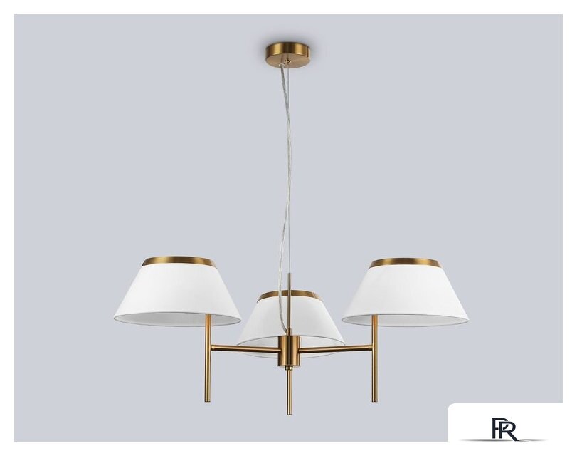 Подвесная люстра Ambrella LH72471/3 BS/WH (латунь/белый) - Изображение №4 — Интернет-магазин ПроЗаказ