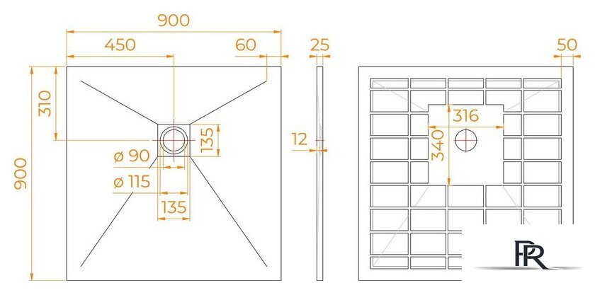 Душевой поддон RGW Stone Tray-G 14152099-02-11 - Изображение №4 — Интернет-магазин ПроЗаказ