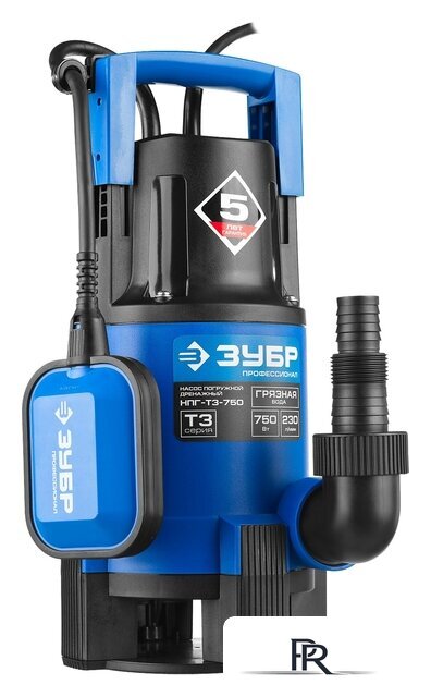 Дренажный насос Зубр НПГ-Т3-750 - Изображение №1 — Интернет-магазин ПроЗаказ