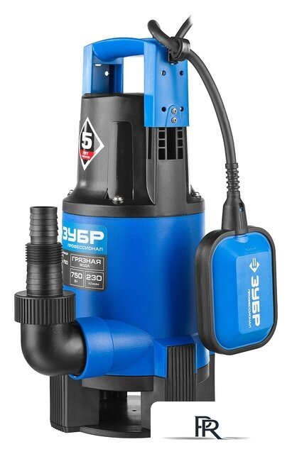 Дренажный насос Зубр НПГ-Т3-750 - Изображение №5 — Интернет-магазин ПроЗаказ