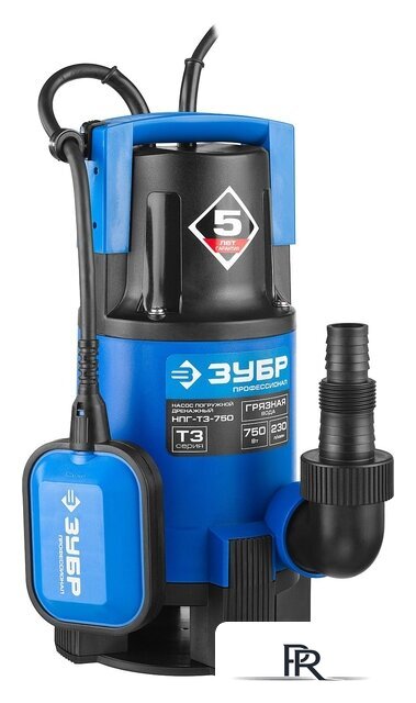 Дренажный насос Зубр НПГ-Т3-750 - Изображение №3 — Интернет-магазин ПроЗаказ