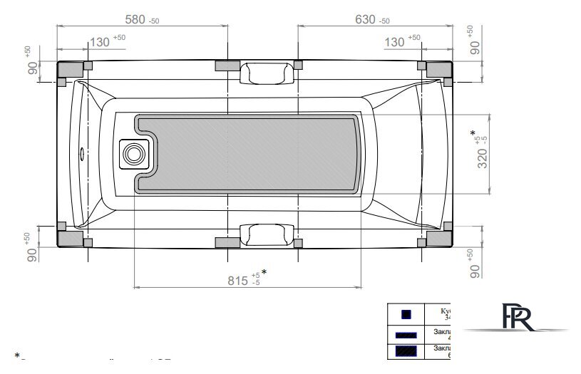 Ванна Triton Алекса 150x75 (с ножками) - Изображение №6 — Интернет-магазин ПроЗаказ