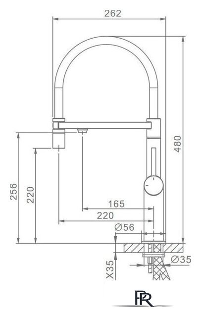 Смеситель Raglo R20.63.09 - Изображение №2 — Интернет-магазин ПроЗаказ