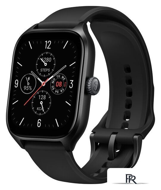 Умные часы Amazfit GTS 4 (черный, с черным ремешком из фторэластомера) - Изображение №1 — Интернет-магазин ПроЗаказ