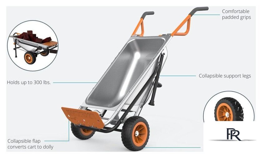 Двухколесная тачка Worx WG050 Aerocart - Изображение №8 — Интернет-магазин ПроЗаказ