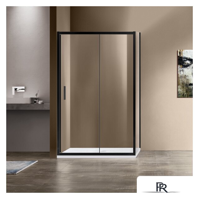 Душевой уголок Vincea Garda VSR-1G8014CLB (черный/прозрачное) - Изображение №1 — Интернет-магазин ПроЗаказ