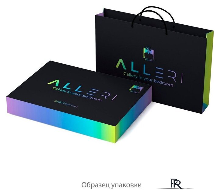 1.5-спальный комплект постельного белья Alleri Сатин Premium 1.5сп СП-314 - Изображение №4 — Интернет-магазин ПроЗаказ