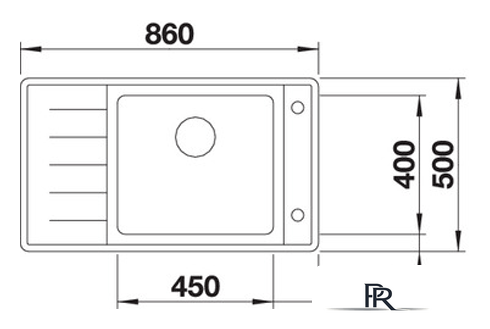 Кухонная мойка Blanco Andano XL 6 S-IF Compact (правая, с клапаном автоматом) - Изображение №4 — Интернет-магазин ПроЗаказ