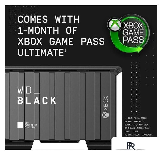 Внешний накопитель WD Black D10 Game Drive for Xbox 12TB WDBA5E0120HBK - Изображение №7 — Интернет-магазин ПроЗаказ