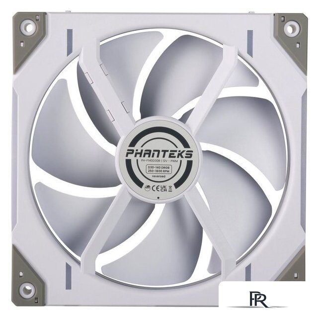 Вентилятор для корпуса Phanteks D30-140 D-RGB Regular White PH-F140D30_DRGB_PWM_WT01 - Изображение №4 — Интернет-магазин ПроЗаказ