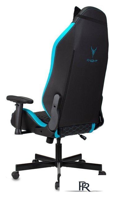 Игровое (геймерское) кресло Knight Neon (черный/голубой) - Изображение №5 — Интернет-магазин ПроЗаказ