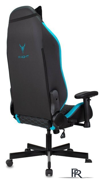 Игровое (геймерское) кресло Knight Neon (черный/голубой) - Изображение №7 — Интернет-магазин ПроЗаказ