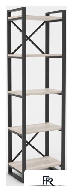 Стеллаж Hype Mebel Стандарт 80x200 (черный/древесина белая) - Изображение №1 — Интернет-магазин ПроЗаказ