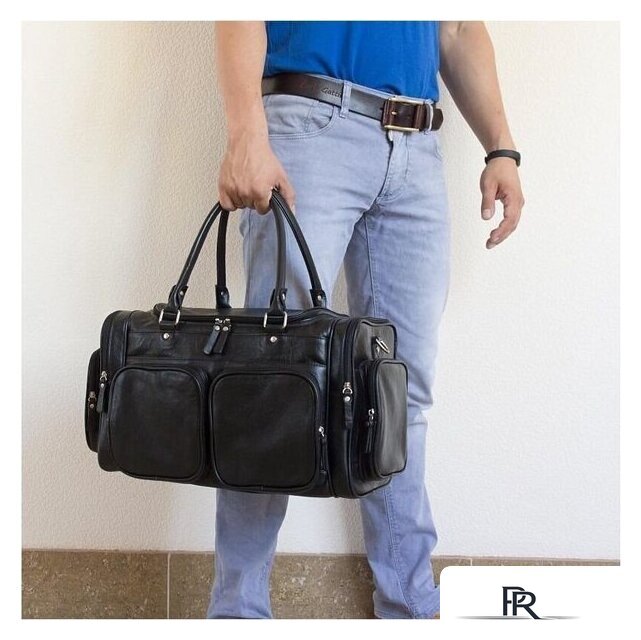 Дорожная сумка Carlo Gattini Classico Bufaloro 4012-01 (черный) - Изображение №5 — Интернет-магазин ПроЗаказ