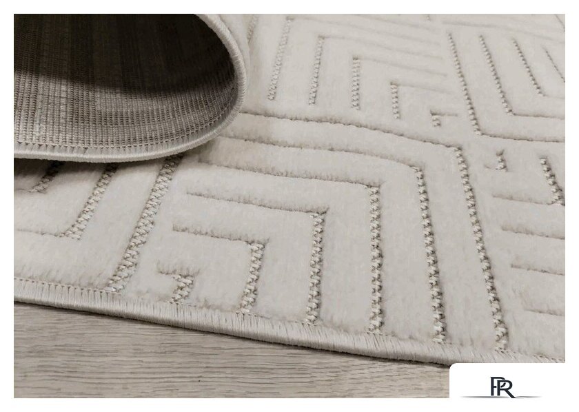 Ковер для жилой комнаты Radjab Carpet Сканди Сизаль Прямоугольник 10658A 12284RK (3x4, Krem/Krem) - Изображение №6 — Интернет-магазин ПроЗаказ