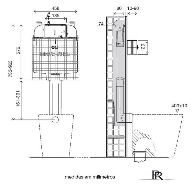 Инсталляция для унитаза OLI OLI74 Plus [601601] - Изображение №3 — Интернет-магазин ПроЗаказ