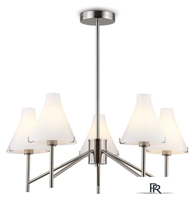 Подвесная люстра Ambrella light LH57123/5 SN/FR (никель/белый матовый) - Изображение №2 — Интернет-магазин ПроЗаказ