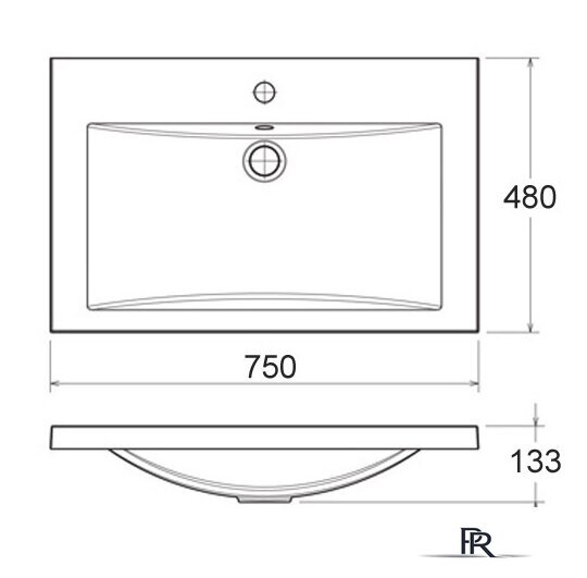 Умывальник Florentina Анита 750 - Изображение №1 — Интернет-магазин ПроЗаказ
