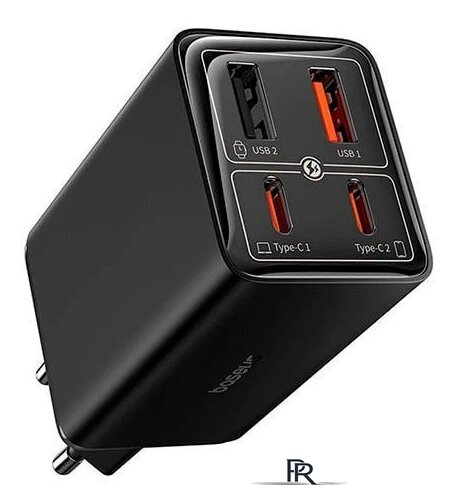 Сетевое зарядное Baseus GaN6 Pro Fast Charger 2C + 2U 100W P10162705112-00 (черный) - Изображение №1 — Интернет-магазин ПроЗаказ
