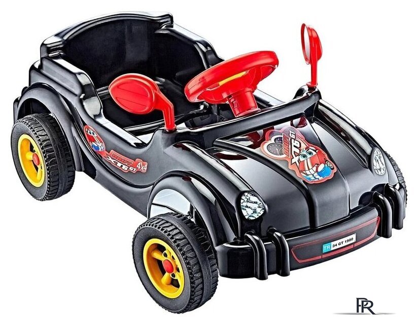Педальная машинка Guclu Cool Riders 2887_Black (черный) - Изображение №1 — Интернет-магазин ПроЗаказ