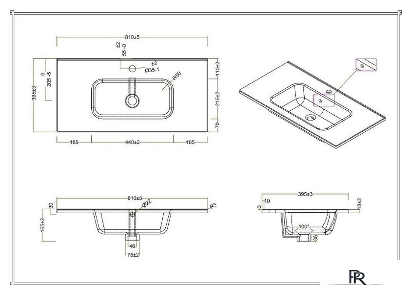  BelBagno Тумба с умывальником KRAFT39-800/390-2C-SO-BO + BB800/390ETL - Изображение №12 — Интернет-магазин ПроЗаказ