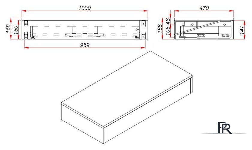  ЗОВ Тумба под умывальник Токио Премиум 2 100 TP2100AWPTOC (аттик) - Изображение №9 — Интернет-магазин ПроЗаказ