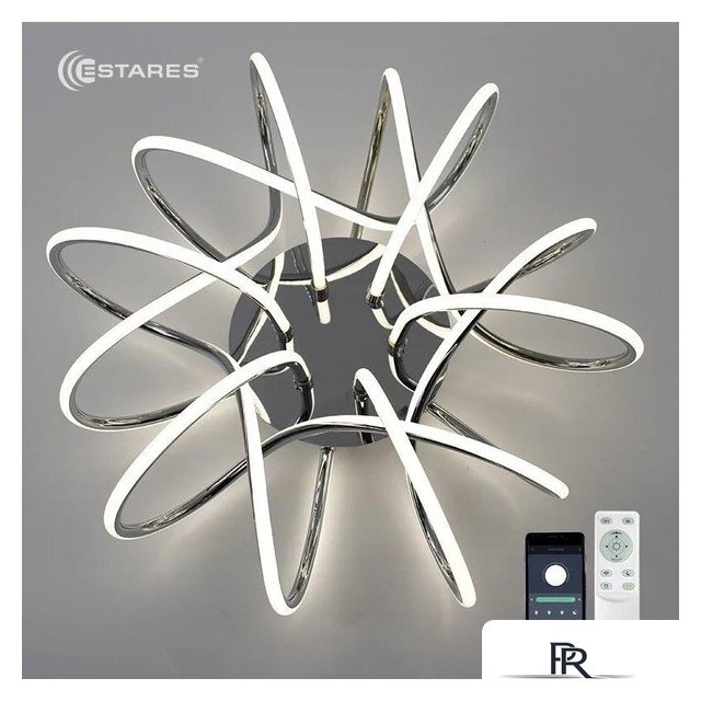 Припотолочная люстра Estares Liana Muse 105W R-APP-560x235-CHROME/WHITE-220-IP20 - Изображение №4 — Интернет-магазин ПроЗаказ