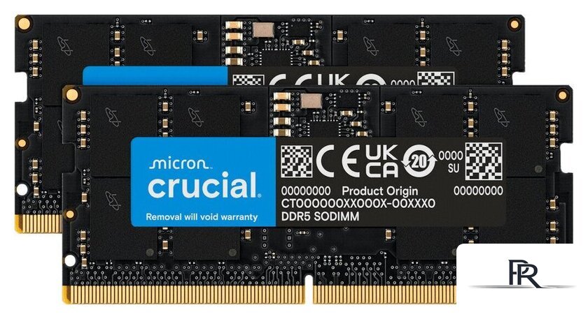 Оперативная память Crucial 2x32ГБ DDR5 SODIMM 4800 МГц CT2K32G48C40S5 - Изображение №5 — Интернет-магазин ПроЗаказ