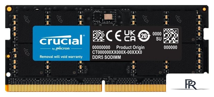 Оперативная память Crucial 2x32ГБ DDR5 SODIMM 4800 МГц CT2K32G48C40S5 - Изображение №1 — Интернет-магазин ПроЗаказ