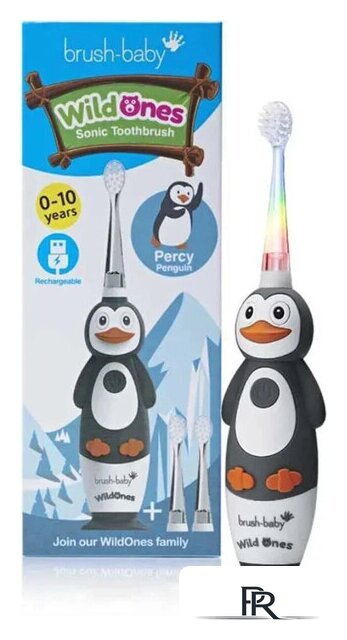 Электрическая зубная щетка Brush-Baby WildOnes Penguin - Изображение №2 — Интернет-магазин ПроЗаказ
