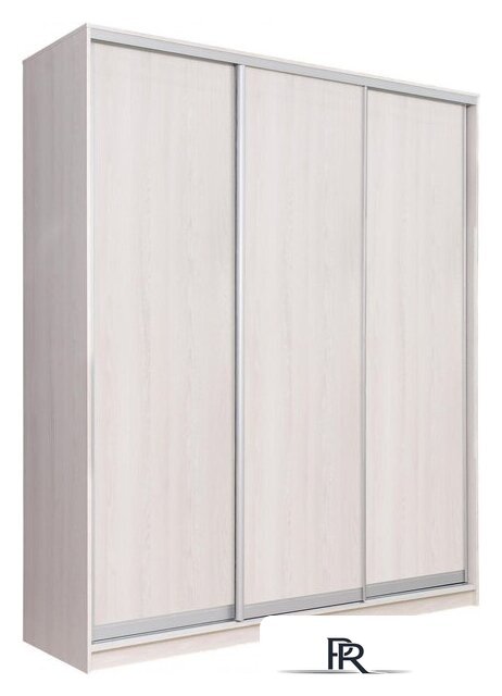 Шкаф распашной Рэйгрупп 176 YYX Elgon РГ-03.03 (ясень снежный/ хром) - Изображение №1 — Интернет-магазин ПроЗаказ