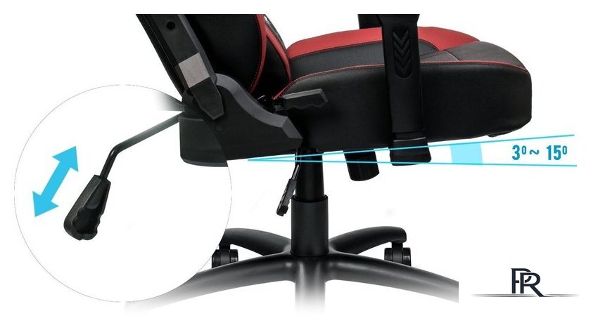 Игровое (геймерское) кресло Thermaltake U Fit GGC-UFT-BRMWDS-01 (черный/красный) - Изображение №9 — Интернет-магазин ПроЗаказ