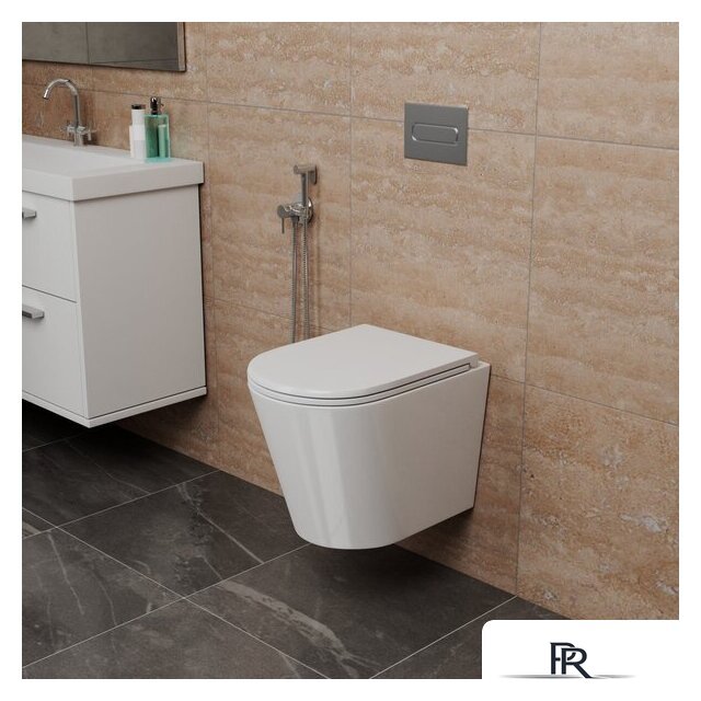 Унитаз подвесной D&K Venice DT1026516 (белый, сиденье микролифт) - Изображение №8 — Интернет-магазин ПроЗаказ